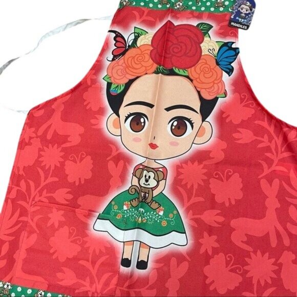 Mexican Artisan Apron multicolored classic halter and back straps MULTIPURPUSE - Picture 3 of 9